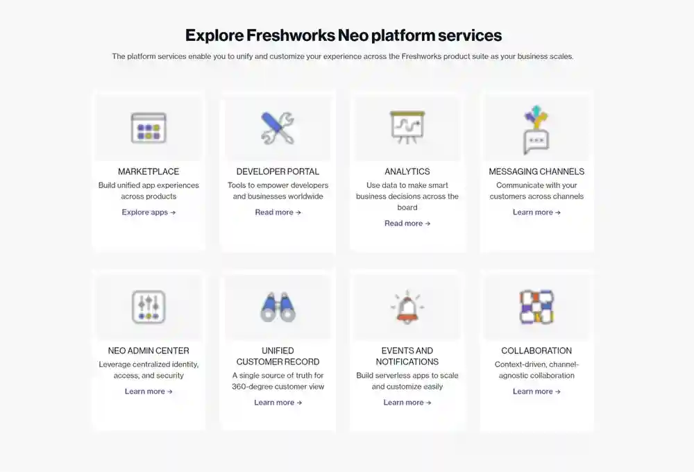 Freshworks features