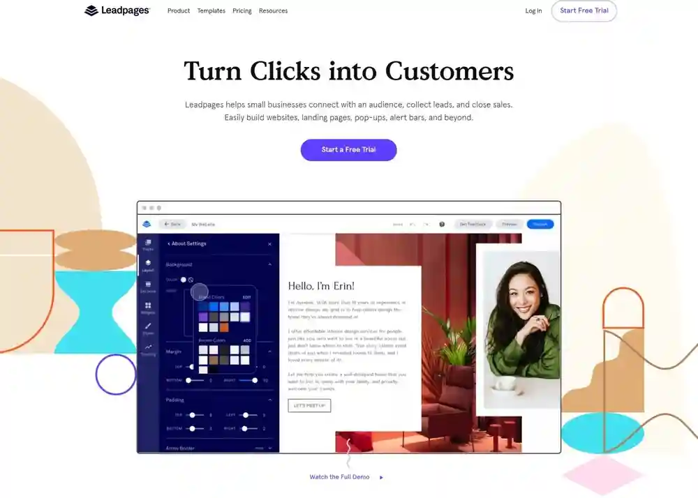 Leadpages features