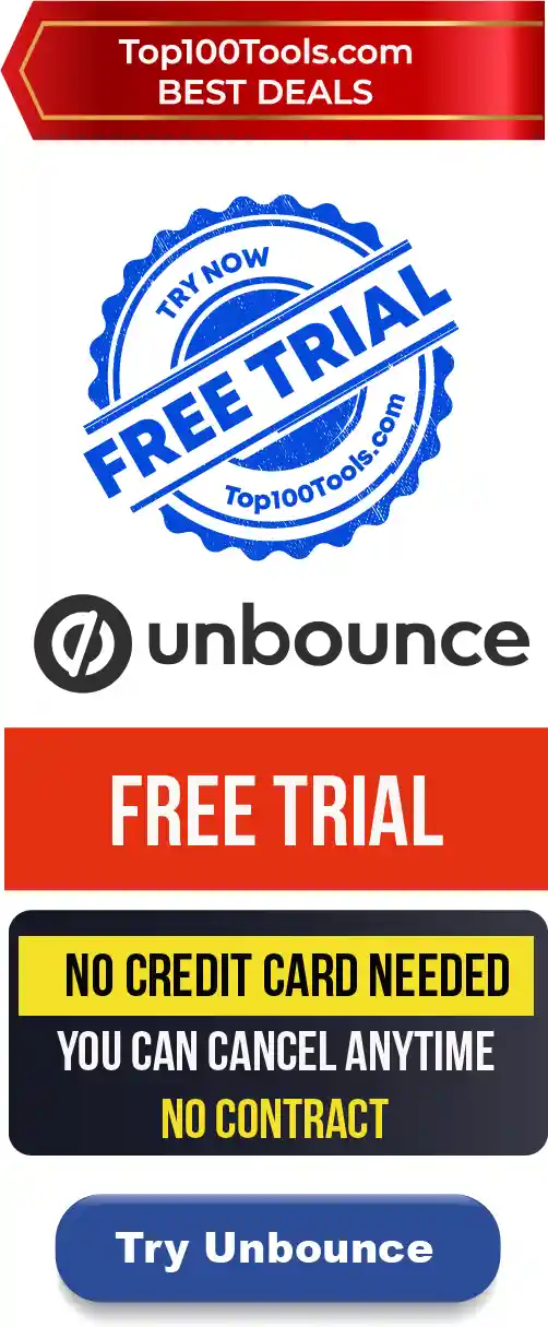 unbounce pricing free trial