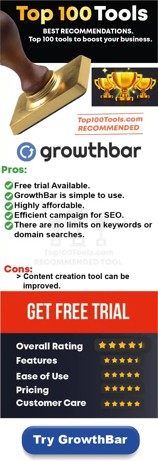 GrowthBar free trial