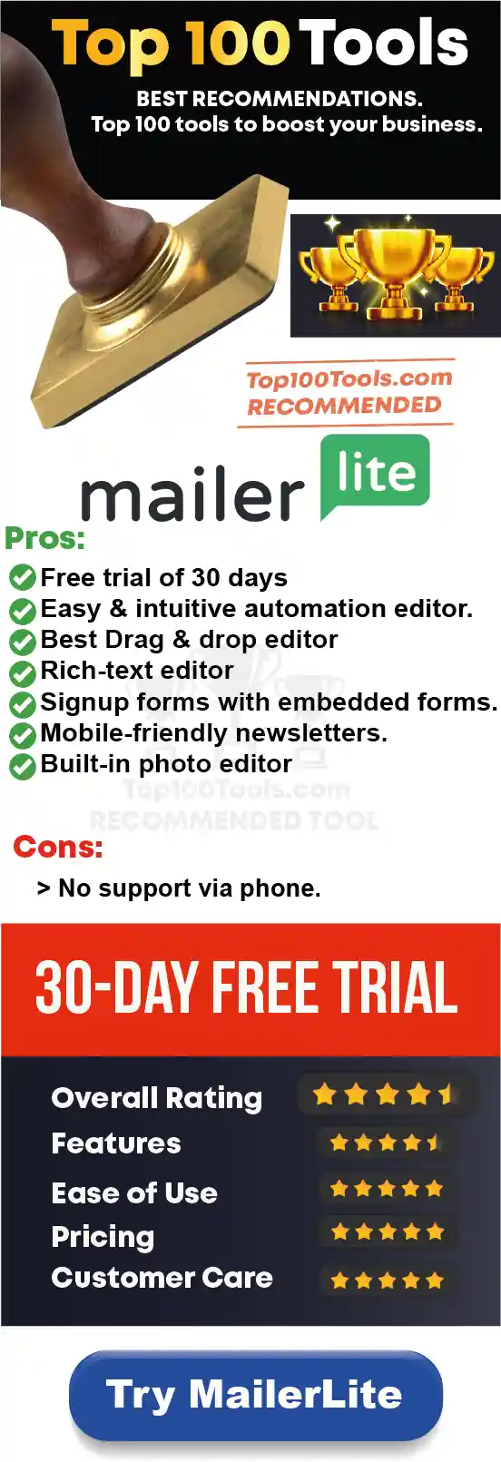 MailerLite free trial
